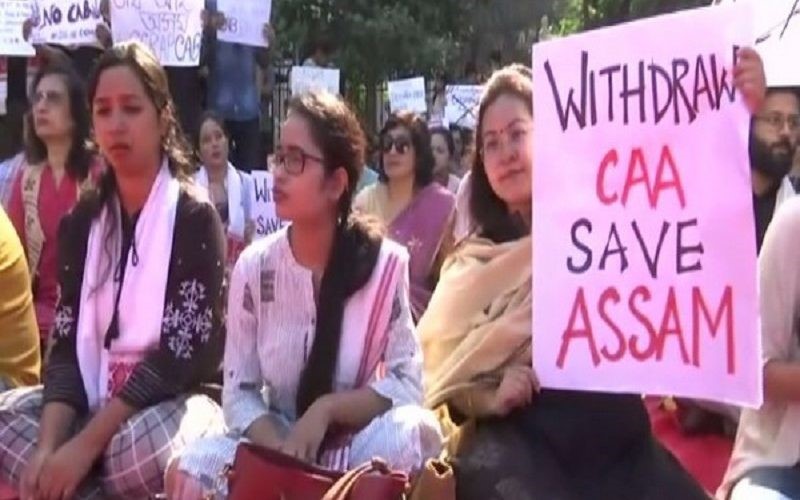 Assamese protesting against the CAB, now called the Citizen Amended Act (CAA) in Mumbai. Source: The Siasat Daily